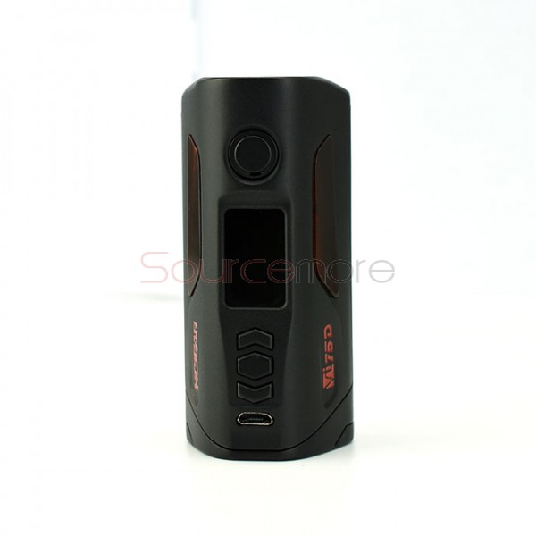 Hcigar VT75D 75W Mod Powered by Dual 18650 Cells-Black