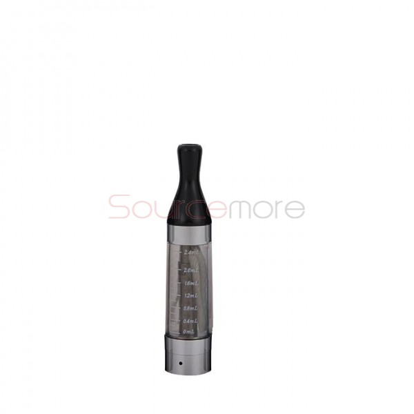 5pcs Kanger T2 Clearomizer 2.4ml eGo Thread Replaceable Coil Head-Black