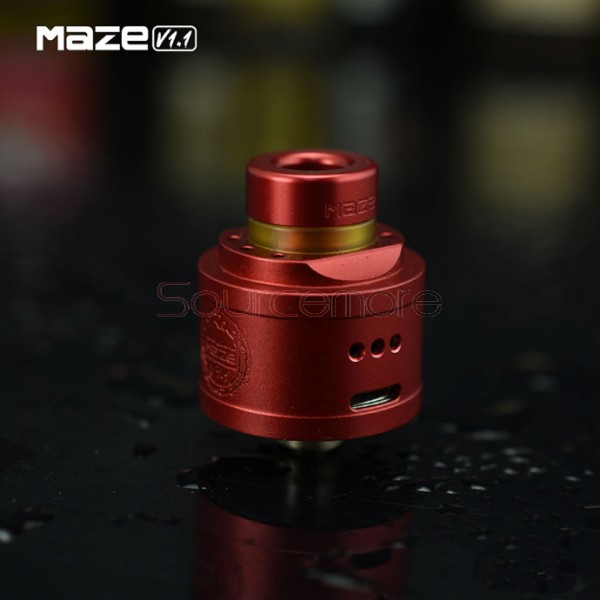 Hcigar Maze V1.1 Boom Feeding Rebuildable Drip Atomizer- Red