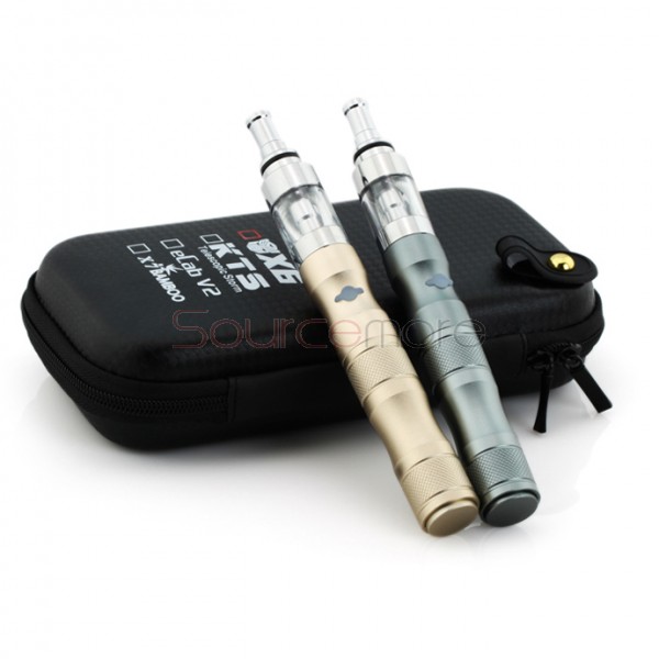 Kamry X6 Starter Kit with X6 1300mah Battery 2.2ml X6 V2 Atomizer US Plug-Gold