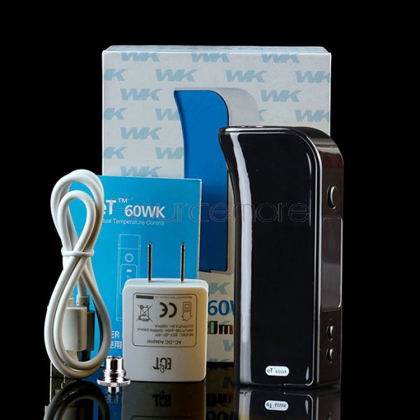 ECT eT 60WK TC Mod 2600mah Built-in Battery 60W Variable Wattage with OLED Screen Box Mod-Black