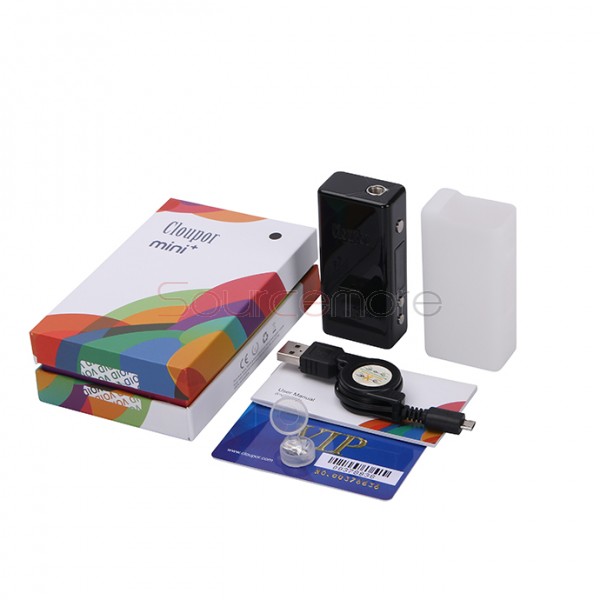 Cloupor Mini Plus 50W Smart TC Mod Supports Ni200/Ti Temperature Sensing Wire Mod-Black