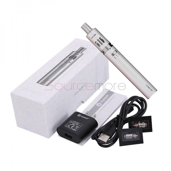 Joyetech eGo ONE CT Starter Kit 2200mah/2.5ml XL Vesion CT/CW Mode Kit with US Plug-White
