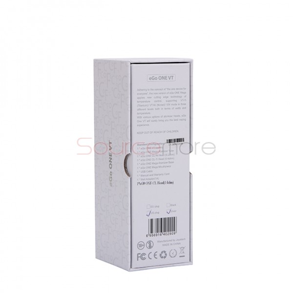 Joyetech eGo ONE VT Starter Kit 2300mah/4.0ml 3 Temperature Levels VT/VW Kit-Black