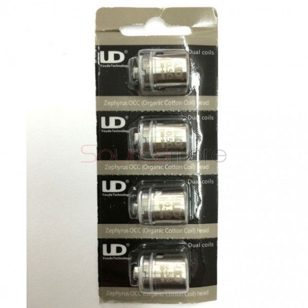 Youde Zephyrus OCC Coil Head  Kanthal Dual Coils Head for Zephyrus Tank 4pcs-0.2ohm 