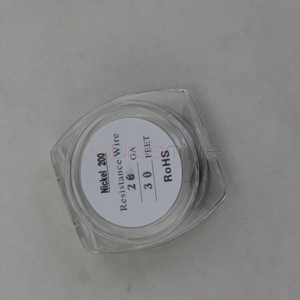 Pure Nickel Ni200 Resistance Wire for Rebuildable Atomizers 26GA 30 Feet for Temperature Control Device