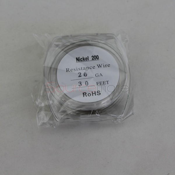 Pure Nickel Ni200 Resistance Wire for Rebuildable Atomizers 26GA 30 Feet for Temperature Control Device