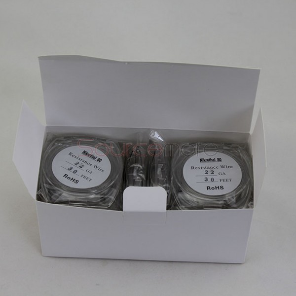 Nikrothal 80 Resistance Wire for Rebuildable Atomizers 22GA 30 Feet Quick Heating Nichrome Wire
