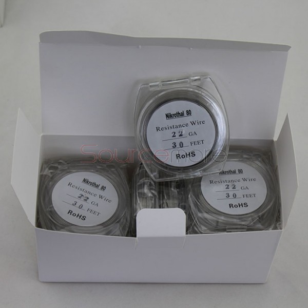 Nikrothal 80 Resistance Wire for Rebuildable Atomizers 22GA 30 Feet Quick Heating Nichrome Wire