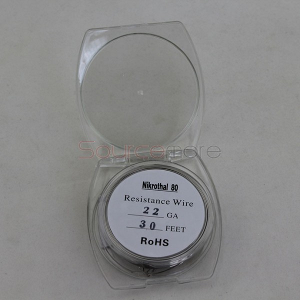 Nikrothal 80 Resistance Wire for Rebuildable Atomizers 22GA 30 Feet Quick Heating Nichrome Wire