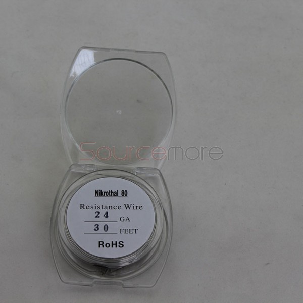 Nikrothal 80 Resistance Wire for Rebuildable Atomizers 24GA 30 Feet Quick Heating Nichrome Wire