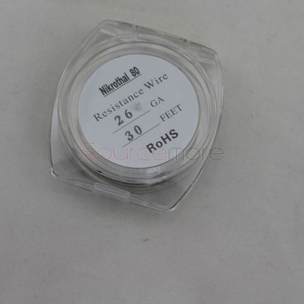 Nikrothal 80 Resistance Wire for Rebuildable Atomizers 26GA 30 Feet Quick Heating Nichrome Wire