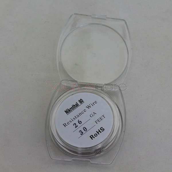 Nikrothal 80 Resistance Wire for Rebuildable Atomizers 26GA 30 Feet Quick Heating Nichrome Wire