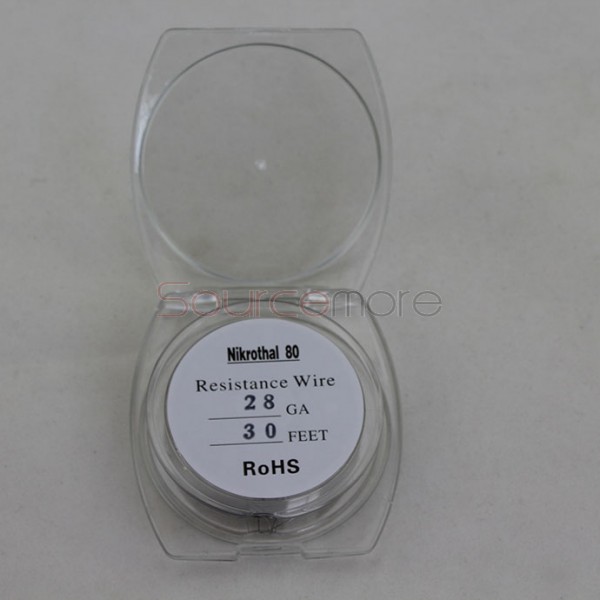 Nikrothal 80 Resistance Wire for Rebuildable Atomizers 28GA 30 Feet Quick Heating Nichrome Wire