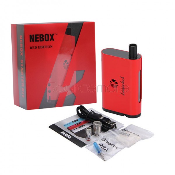 Kanger Nebox All in One Mod Kit 60W VW Temperature Control Mod 10ml Juice Capacity-Red