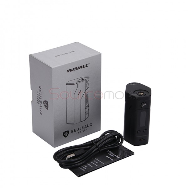 Wismec RX200 Reuleaux 200W TC Mod - Black