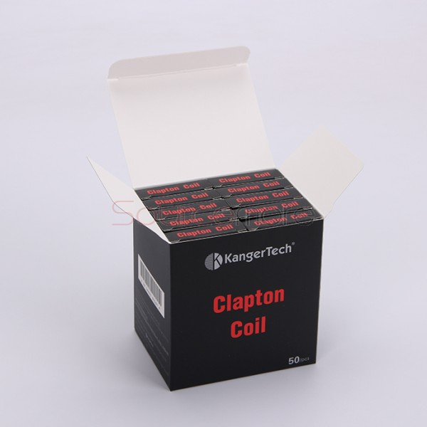 Kanger Clapton Replacement Coil Head Stainless Steel Case Kanthal Wire Japanese Cotton 5pcs-1.2ohm
