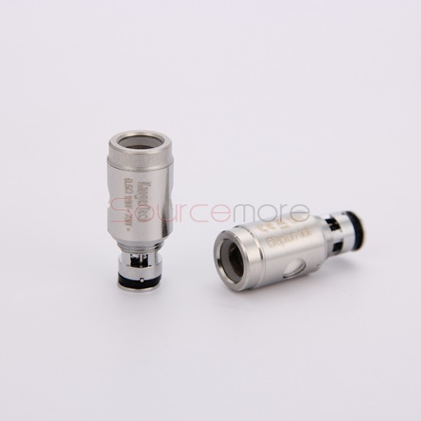 Kanger Clapton Replacement Coil Head Stainless Steel Case Kanthal Wire Japanese Cotton 5pcs-1.2ohm