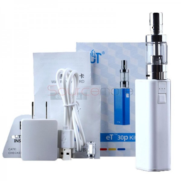 ECT eT 30P Starter Kit eT 30P 2200mah Built-in Battery with 2.5ml Fog Mini Atomizer-White