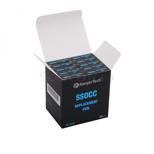 Kanger SSOCC Stainless Steel Organic Cottom Coil Vertical Coil Cylindrical 5pcs-0.15ohm