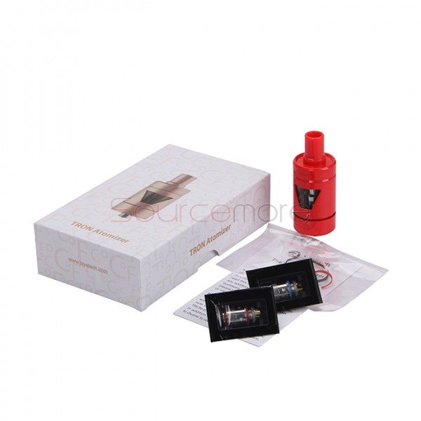 Joyetech Tron-S Atomizer 4.0ml Hidden Adjustable Airflow Side Ejuice View Window-Red