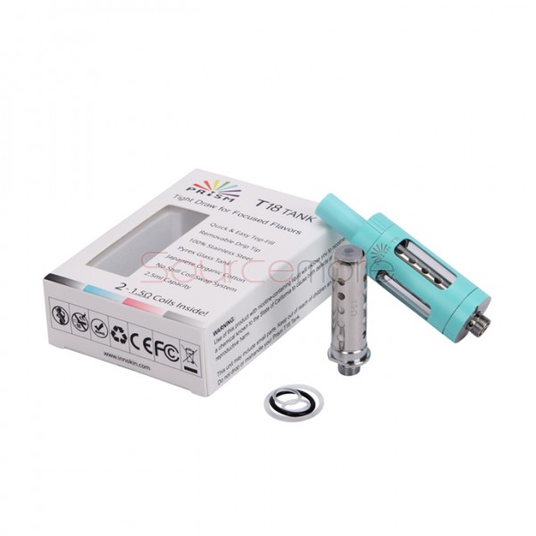 Innokin Endura Prism T18 Tank 2.5ml Top Filling with 1.5ohm Replaceable Coil Head-Blue