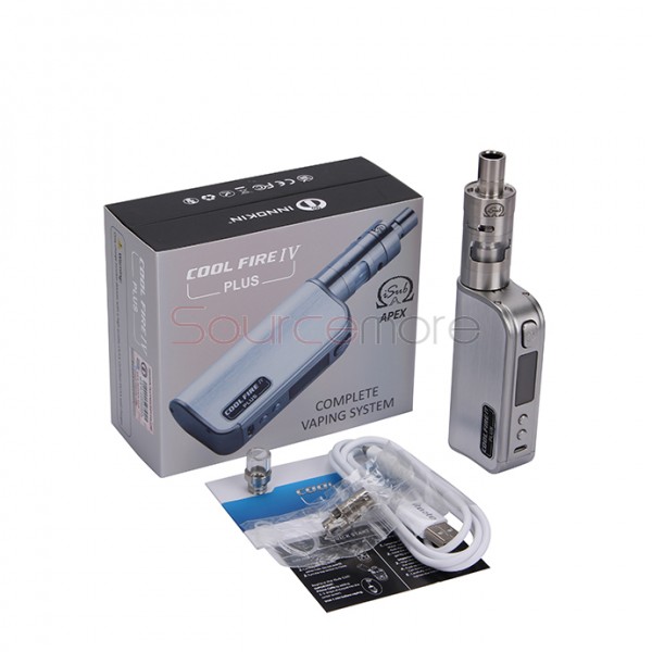 Innokin Cool Fire IV Plus 70W with iSub Apex 3.0ml Starter Kit 3300mah Built-in Battery with Top Filling Apex Tank Vapemate-Stianlee Steel