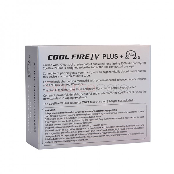 Innokin Cool Fire 4 Plus Kit With iSub G Tank
