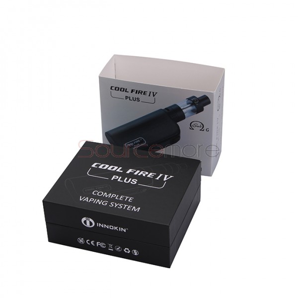 Innokin Cool Fire IV Plus 70W with iSub G 4.5ml Starter Kit 3300mah Capacity Adjustable Airflow 0.5ohm Vapemate-Black