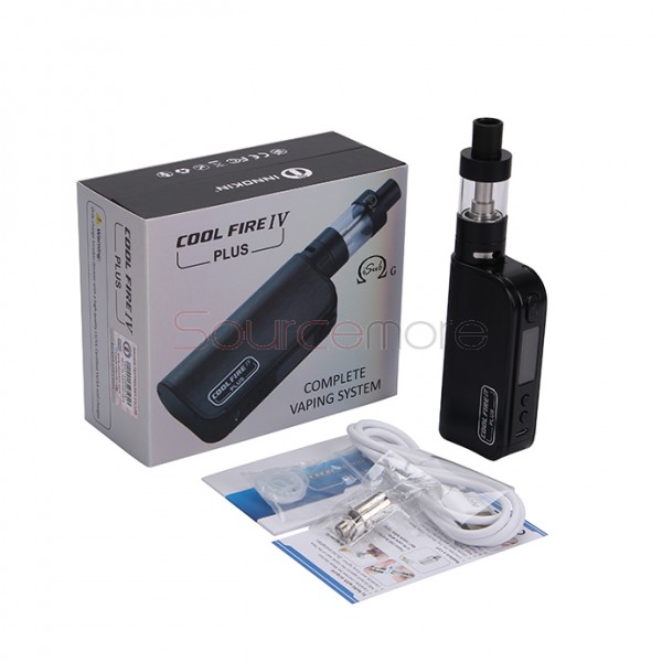 Innokin Cool Fire IV Plus 70W with iSub G 4.5ml Starter Kit 3300mah Capacity Adjustable Airflow 0.5ohm Vapemate-Black