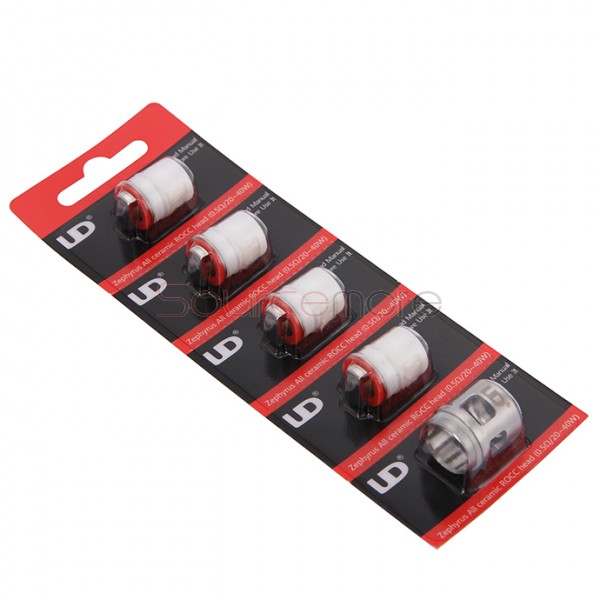 Youde Replacement Coil Head Ceramic ROCC Coil Head for Zephyrus V1/V2 Atomizer 5pcs-0.5ohm
