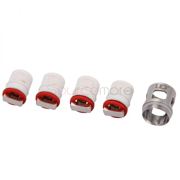 Youde Replacement Coil Head Ceramic ROCC Coil Head for Zephyrus V1/V2 Atomizer 5pcs-0.5ohm