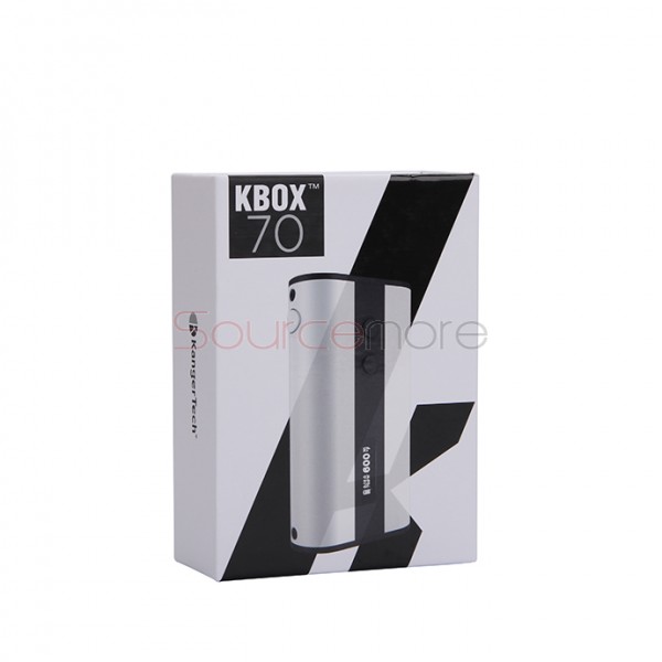Kanger  KBOX 70W VW/TC Box Mod 4000mah Built-in Battery Spring-loaded 510 Connection Micro USB Charging Mod-White