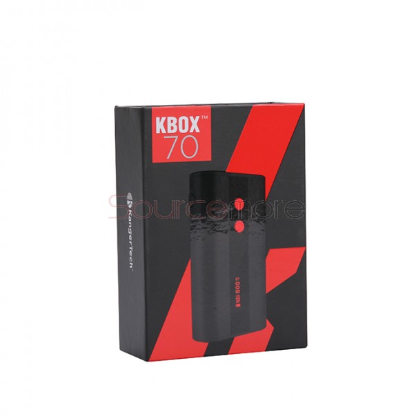 Kanger  KBOX 70W VW/TC Box Mod 4000mah Built-in Battery Spring-loaded 510 Connection Micro USB Charging Mod-Black