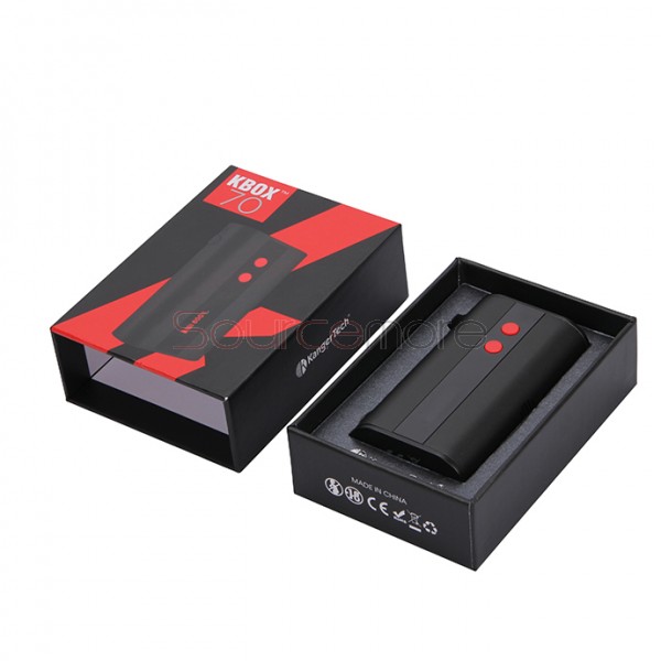 Kanger  KBOX 70W VW/TC Box Mod 4000mah Built-in Battery Spring-loaded 510 Connection Micro USB Charging Mod-Black