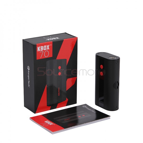 Kanger  KBOX 70W VW/TC Box Mod 4000mah Built-in Battery Spring-loaded 510 Connection Micro USB Charging Mod-Black