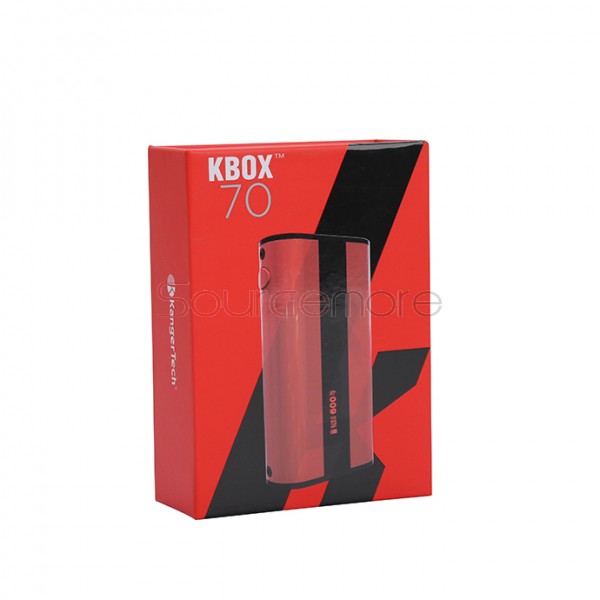 Kanger  KBOX 70W VW/TC Box Mod 4000mah Built-in Battery Spring-loaded 510 Connection Micro USB Charging Mod-Red