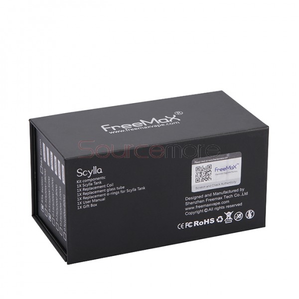 Freemax Scylla RTA 4.0ml Atomizer Top Filling FGCC Ceramic Coil Head Large Airflow Control Tank-Stainless Steel