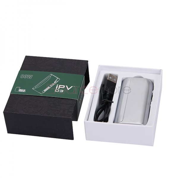 Pioneer4You IPV D3 TC 80W  Box Mod YiHi SX150H Chip Single 18650 Battery Cell-Silver