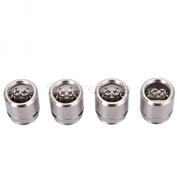 Youde Replacement RBA Coil Head for Zephyrus Tank with Quad Post Deck 4pcs-Stainless Steel