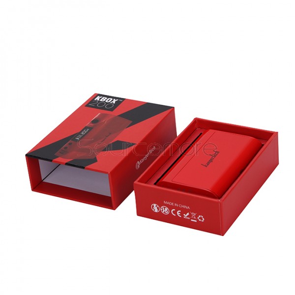 Kanger  KBOX 200W VW/TC Box Mod Powered by Dual 18650 Cells Spring-loaded 510 Connection-Red