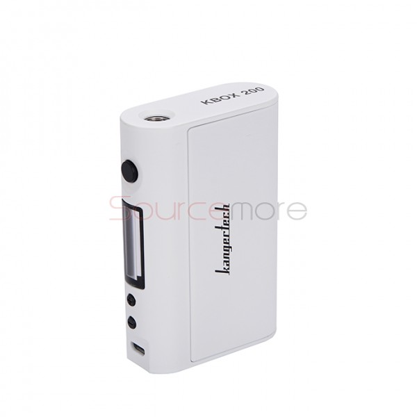 Kanger  KBOX 200W VW/TC Box Mod Powered by Dual 18650 Cells Spring-loaded 510 Connection-White