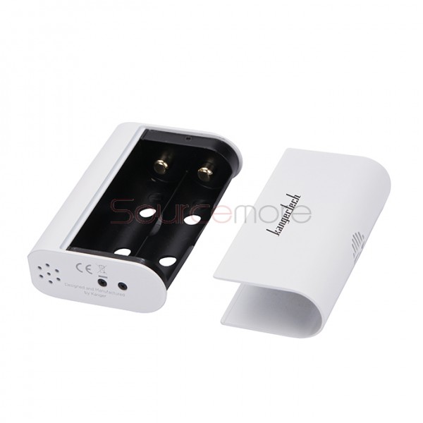 Kanger  KBOX 200W VW/TC Box Mod Powered by Dual 18650 Cells Spring-loaded 510 Connection-White