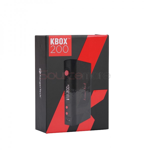 Kanger  KBOX 200W VW/TC Box Mod Powered by Dual 18650 Cells Spring-loaded 510 Connection-Black