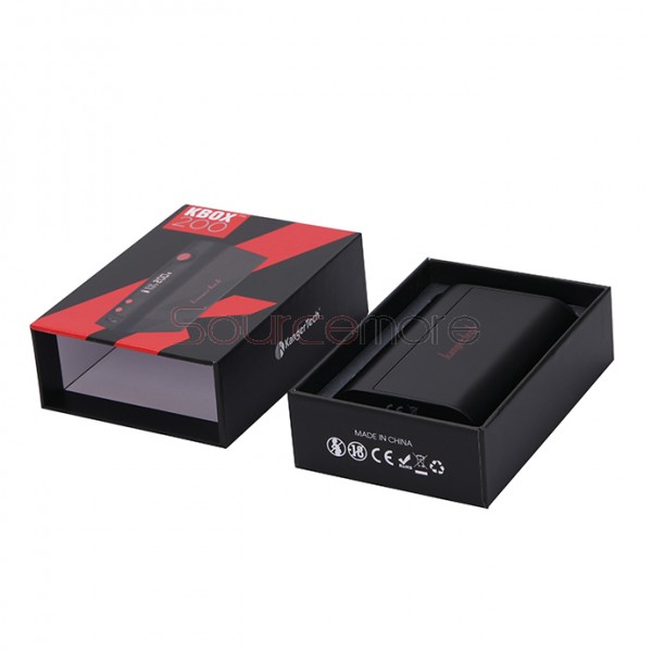 Kanger  KBOX 200W VW/TC Box Mod Powered by Dual 18650 Cells Spring-loaded 510 Connection-Black