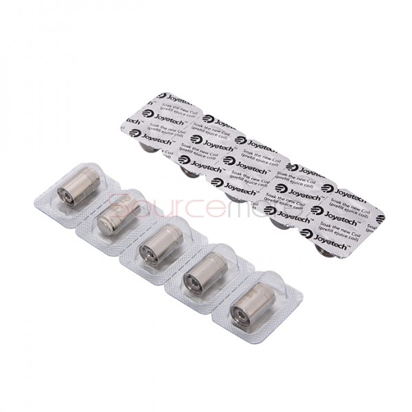 Joyetech Bottom Feeding Replacement Coil Head BF SS316 Lung Inhale Coil for CUBIS Atomizer 5pcs -0.5ohm