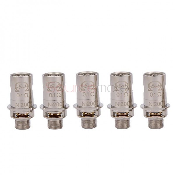 Innokin Ni200 Temperature Sensing Replacement Coil Head for iSub Series Tank 5pcs-0.1ohm