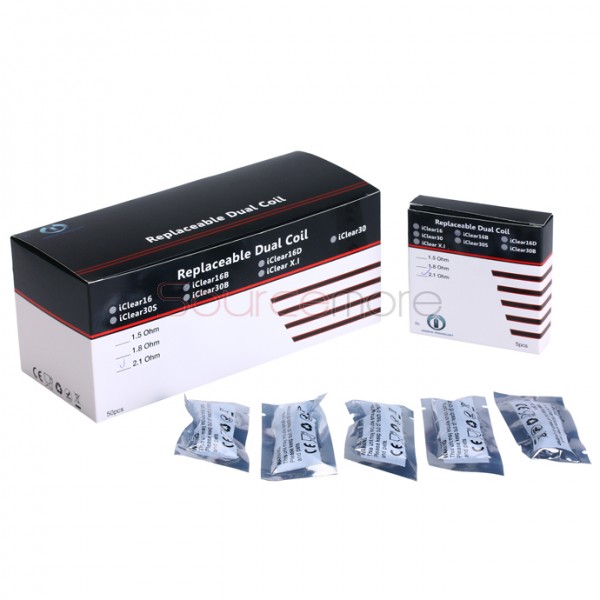 5PCS Innokin iClear 16B / 16D Replacement Coil Heads - 1.8ohm