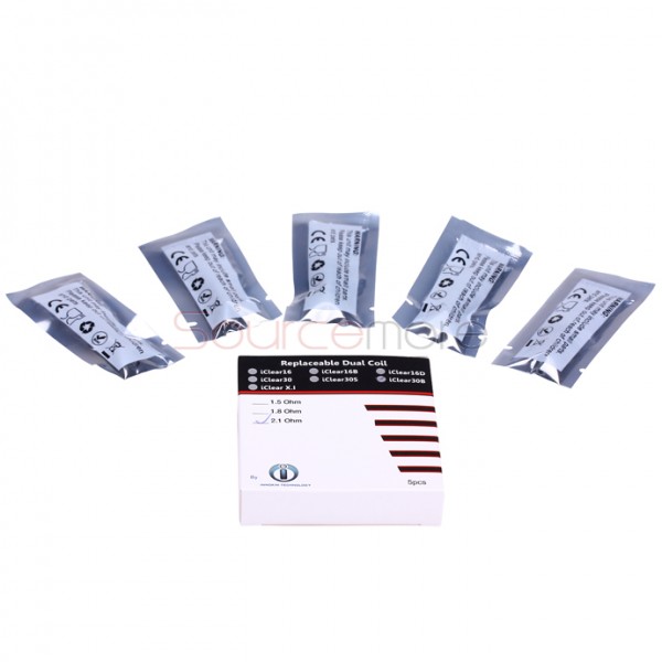 5PCS Innokin iClear 30B / X.I Replacement Coil Heads - 1.5ohm
