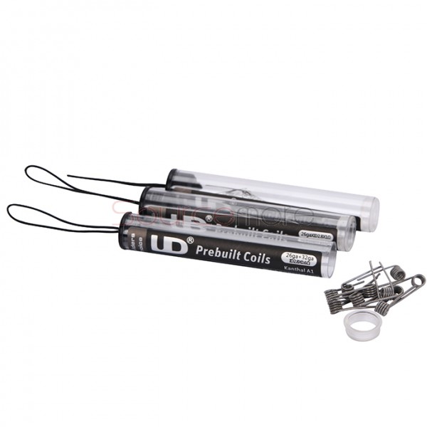 Youde UD Kanthal A1 Prebuilt Coil  Shot Packing 10pcs-26GA ID2.8*1.0 ohm 